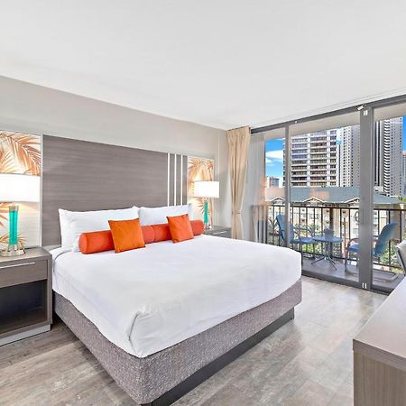 Renovated With City View At Aqua Palms Waikiki Honolulu Eksteriør billede