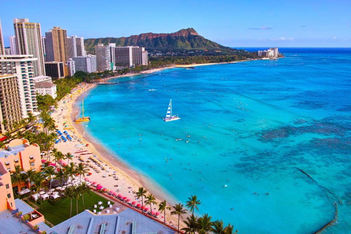 Renovated With City View At Aqua Palms Waikiki Honolulu Eksteriør billede
