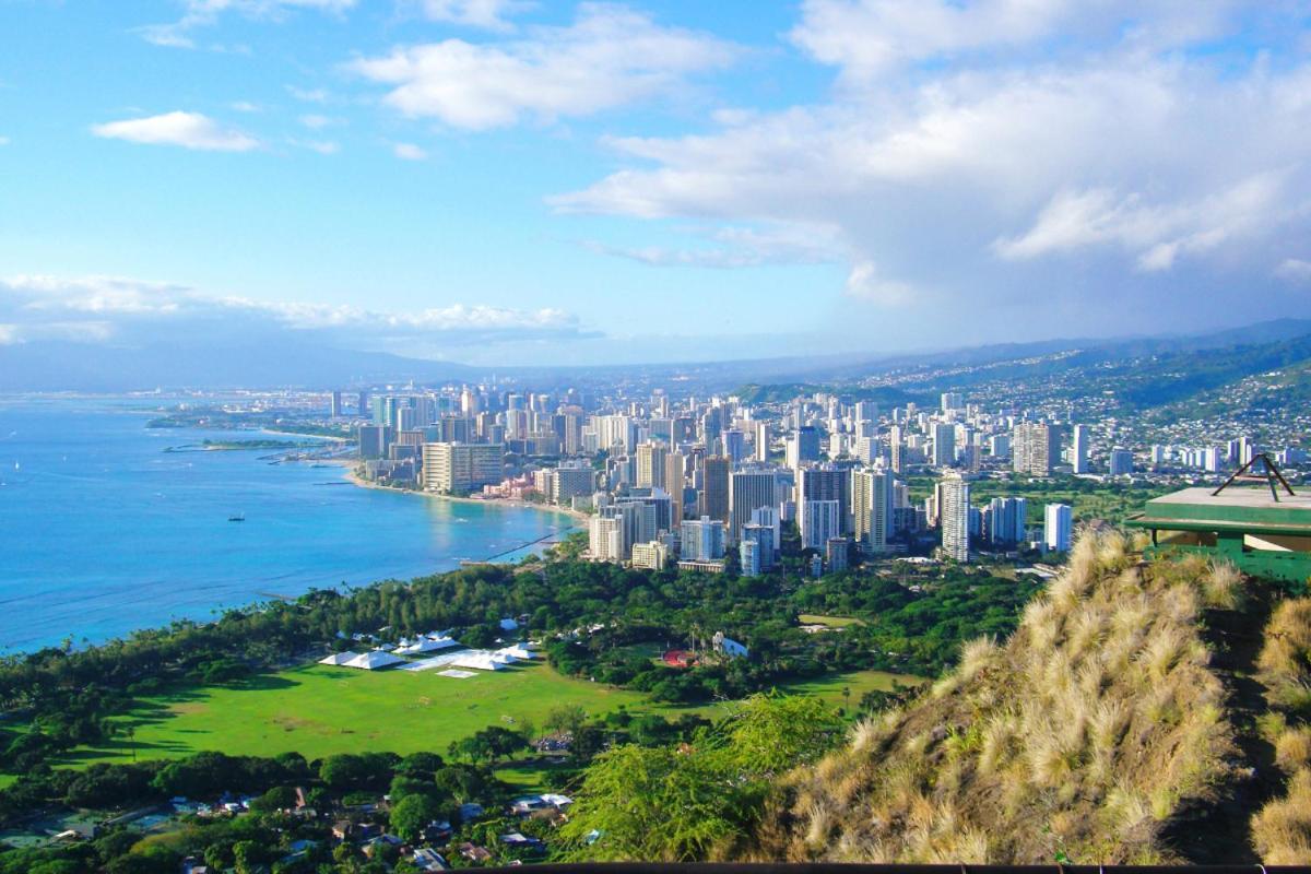 Renovated With City View At Aqua Palms Waikiki Honolulu Eksteriør billede